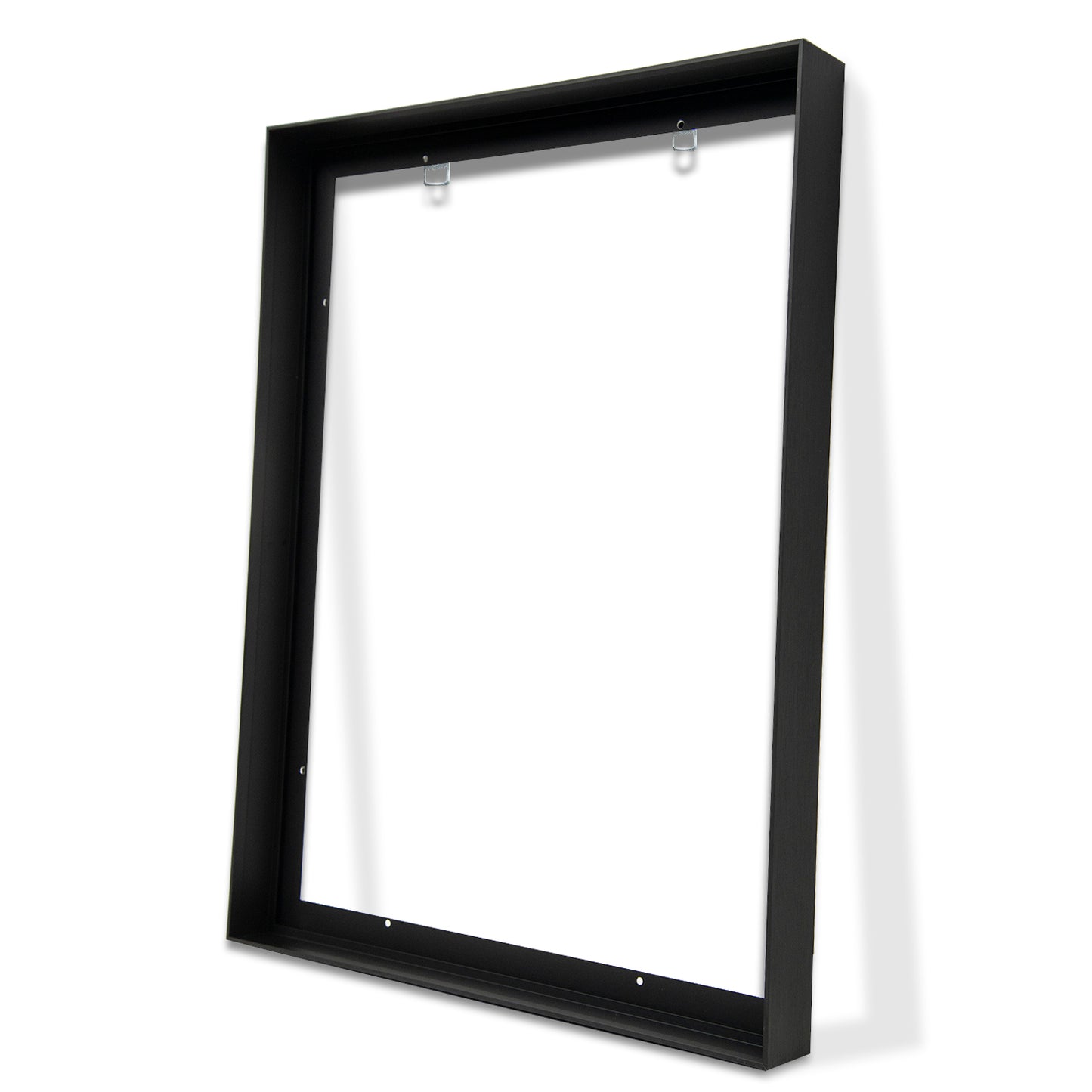 Metal Floating Picture Frame for Canvas Oil Painting, DIY Canvas Picture Frame, 1.5 Inch Depth, Floating Picture Frame for Canvas Prints Wall Art/Portrait/Landscape Living Room Bedroom Kitchen Decor (Black)