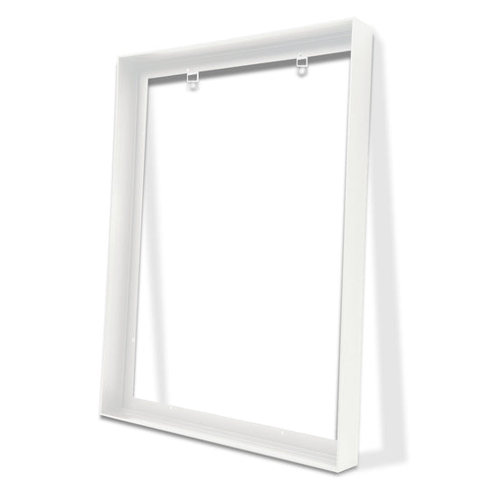 Metal floating frame, used for canvas oil painting, DIY canvas frame, 1.5 inches deep, floating frame, used for canvas print wall art/portrait/landscape living room bedroom kitchen decoration (dumb white)