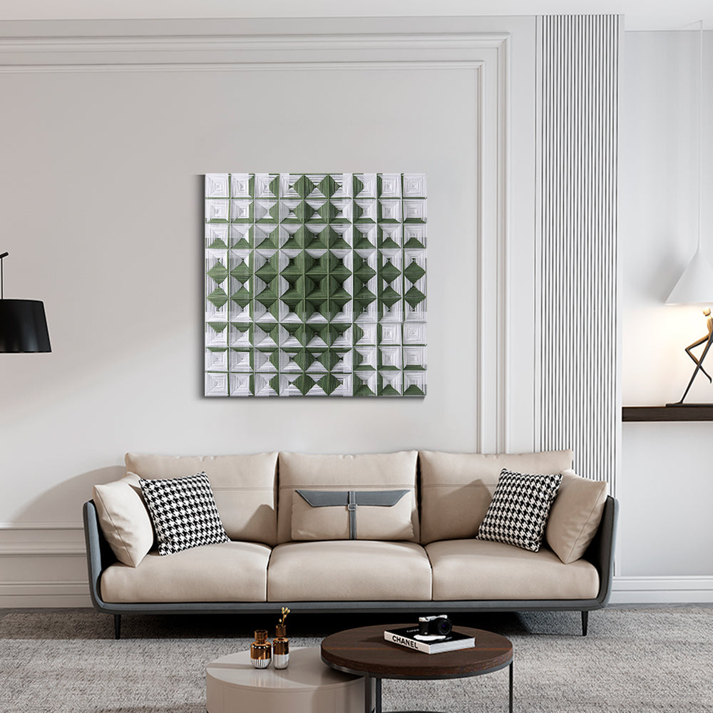 Three-dimensional weaving installation art