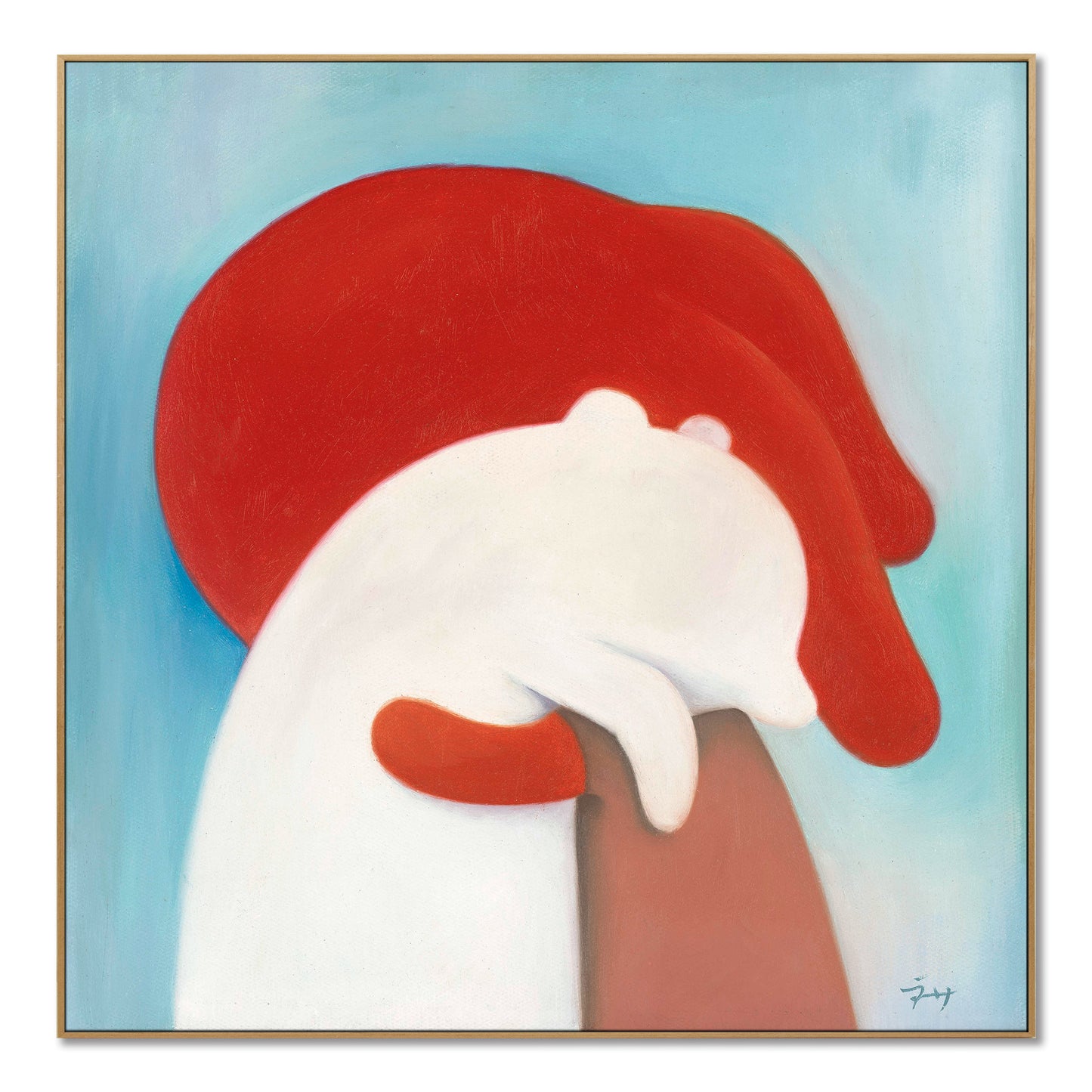 "hug"hand-stretched canvas framed prints