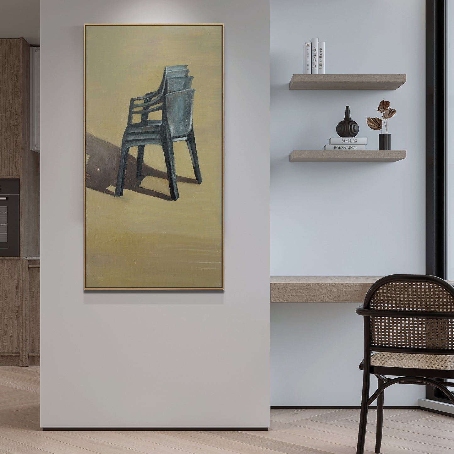 "solitary and Crowd (4)" hand-stretched canvas prints