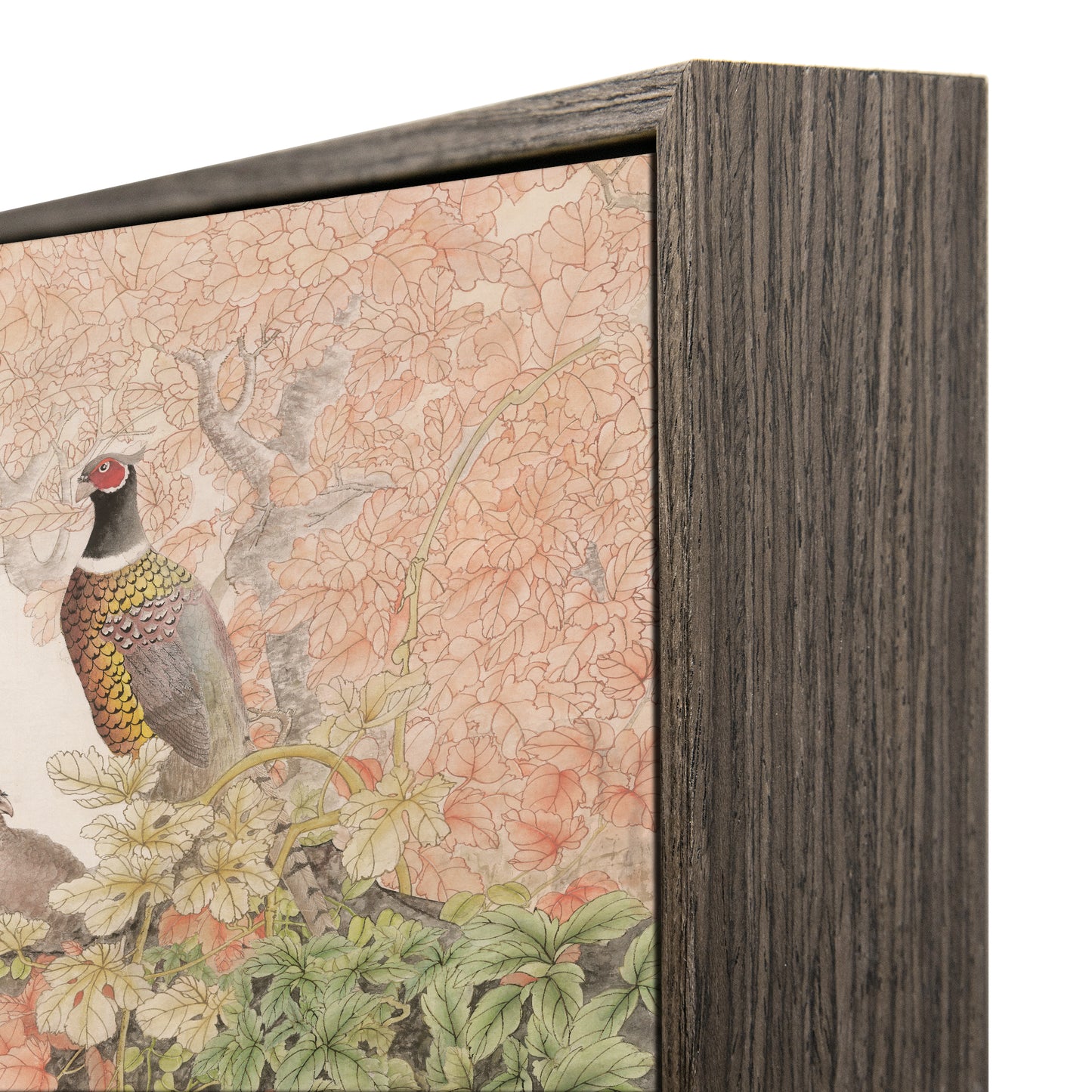 "The fragrance is far away" framed silk prints