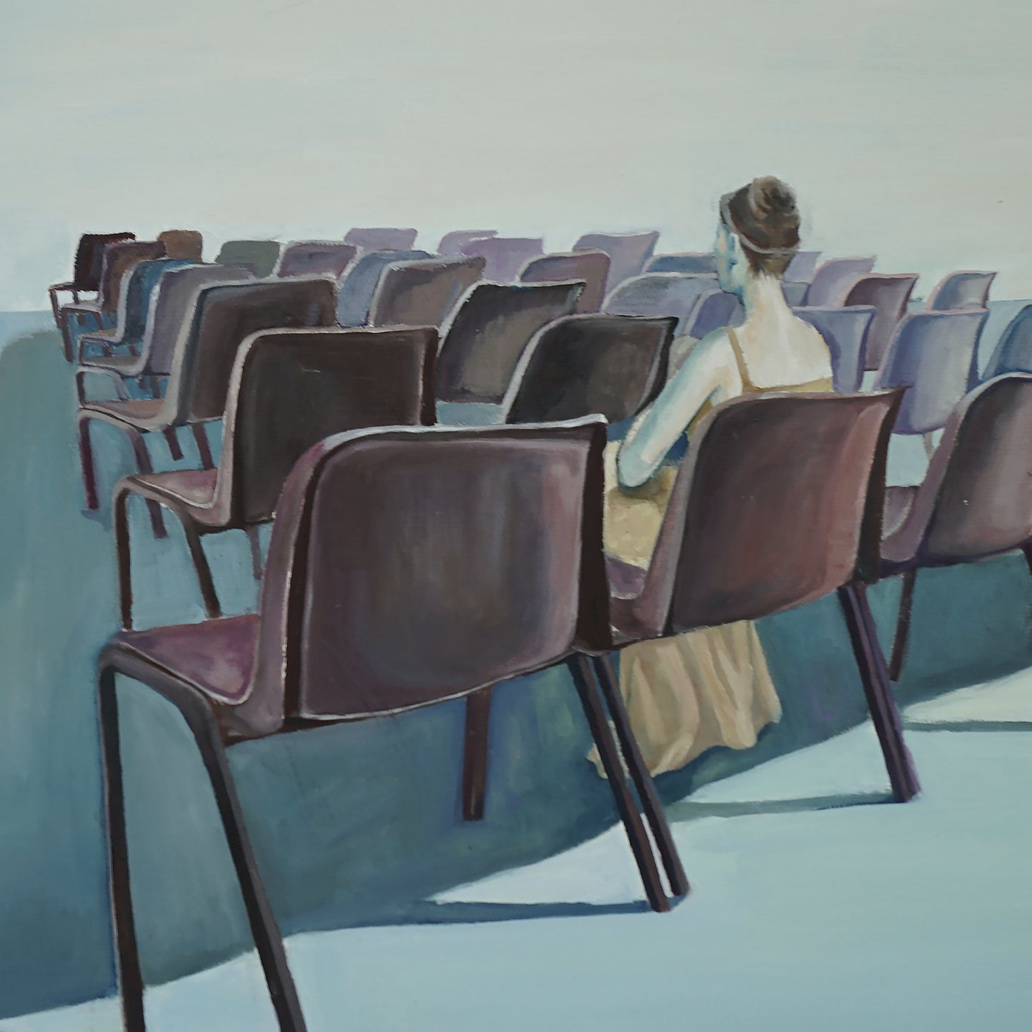 "solitary and Crowd (6)" hand-stretched canvas prints