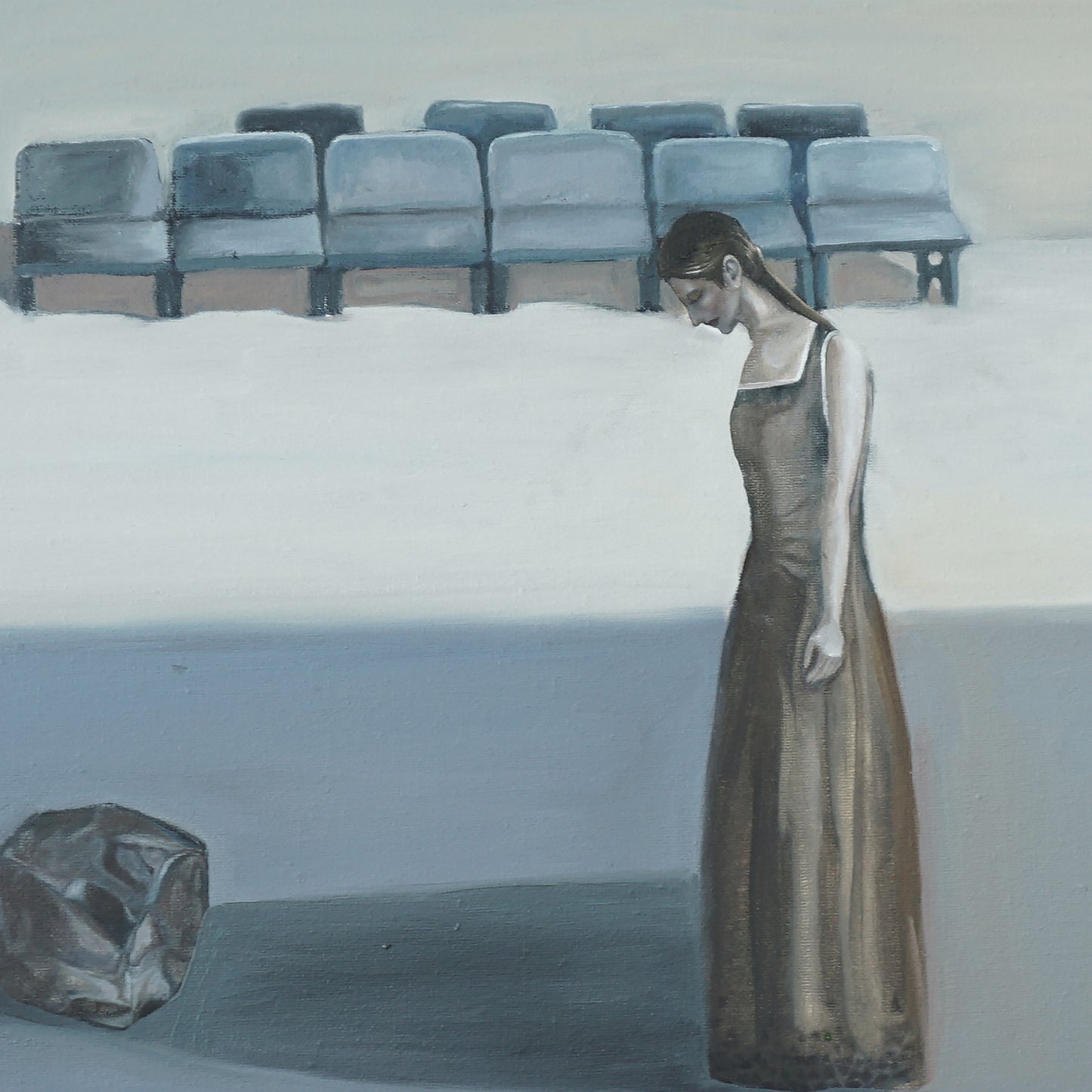 "solitary and Crowd (2)" hand-stretched canvas prints
