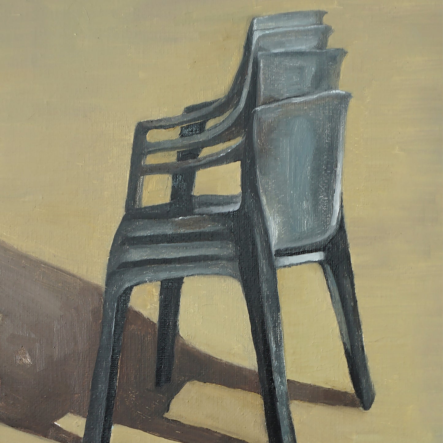 "solitary and Crowd (4)" hand-stretched canvas prints