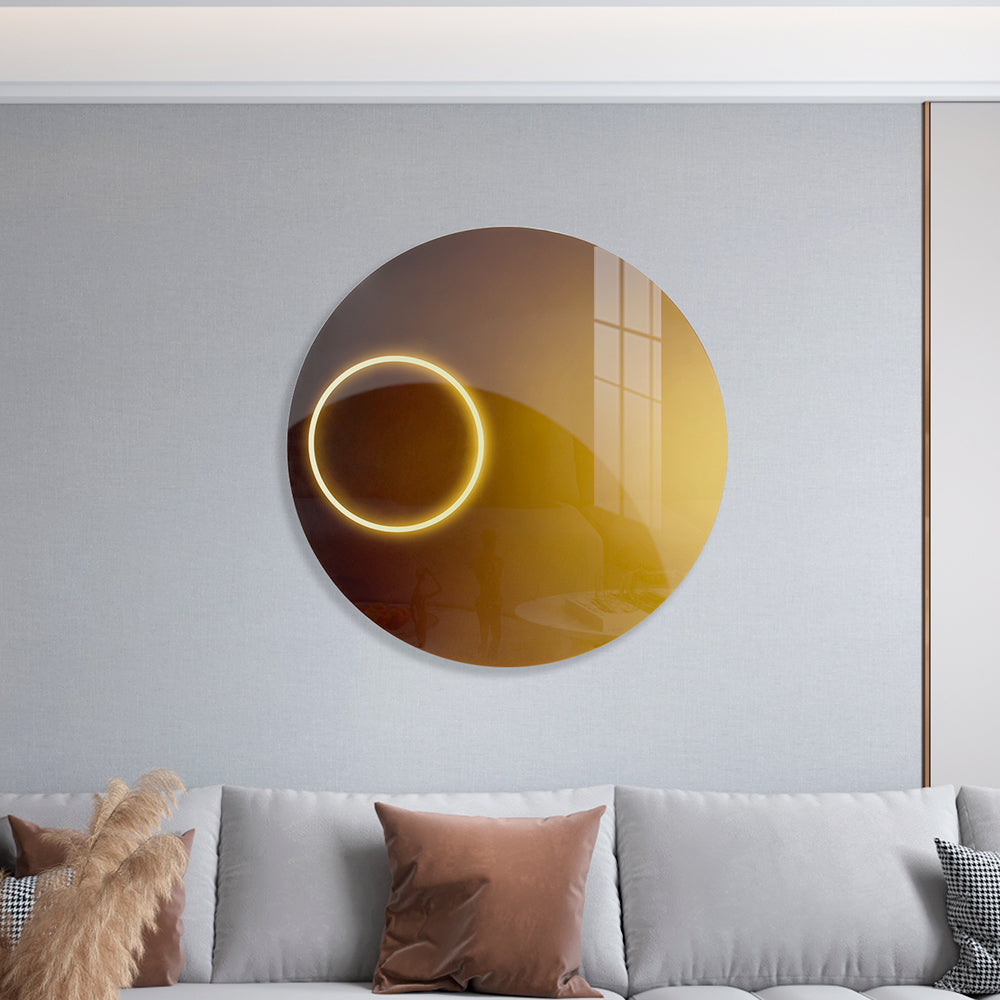 Circular Light Installation Art
