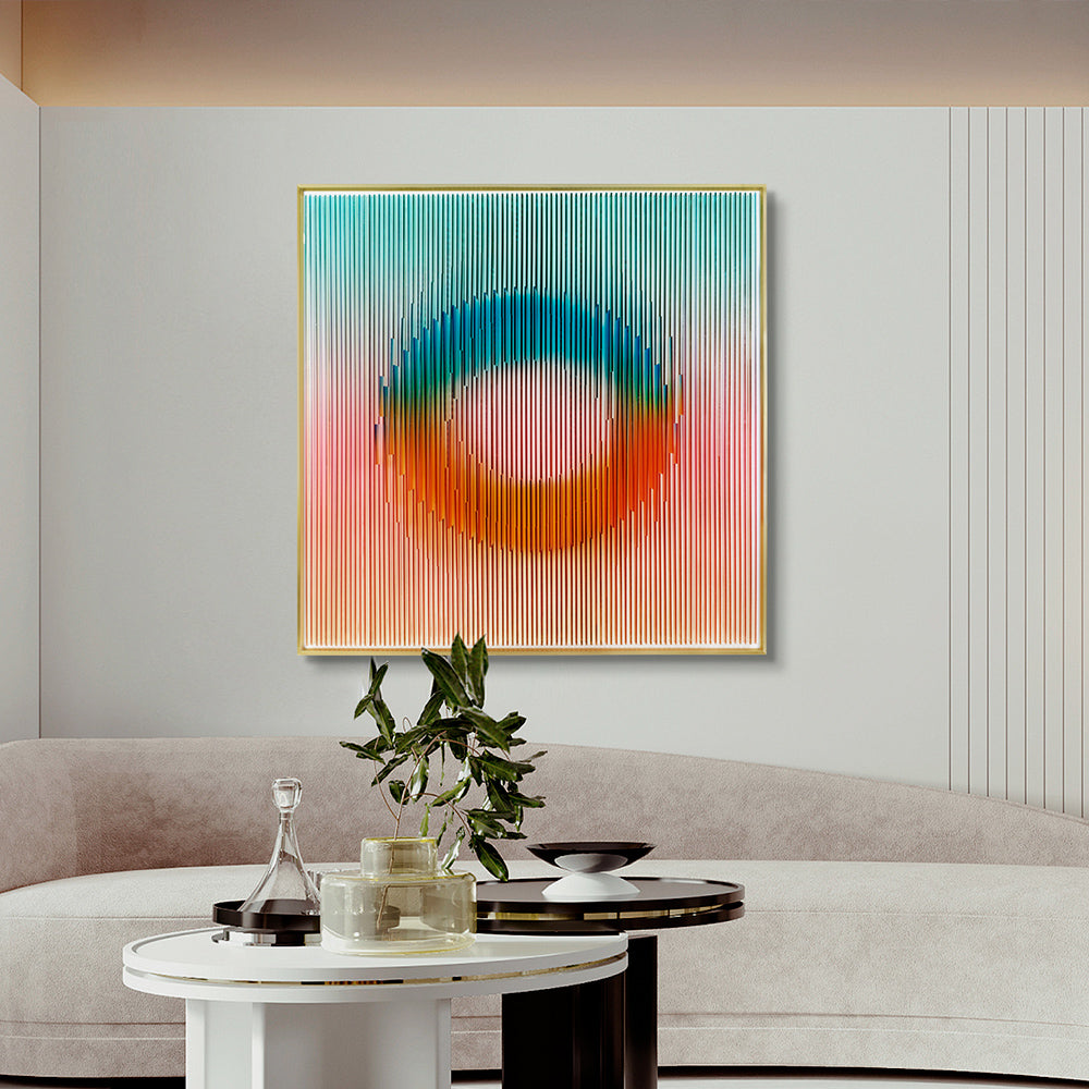 Rainbow Circle Acrylic Installation Art