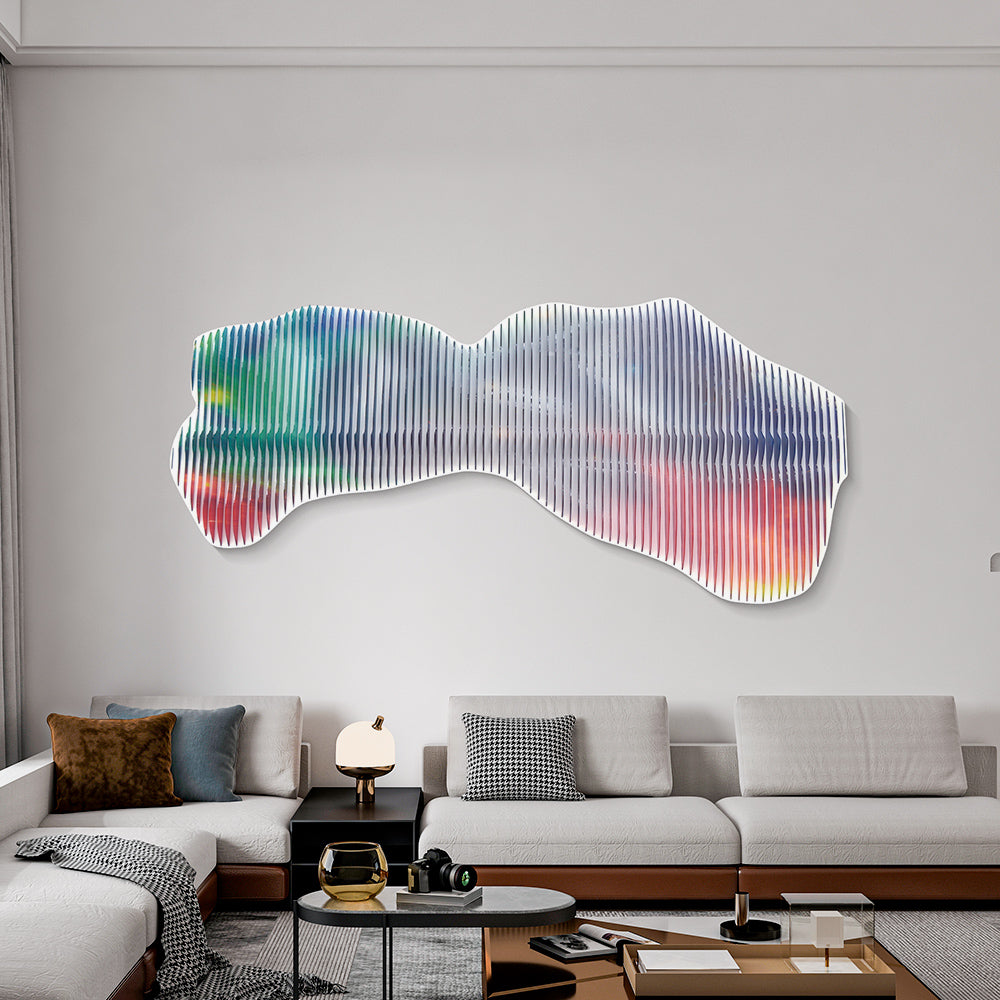 Colorful Oddly Shaped Acrylic Installation Art