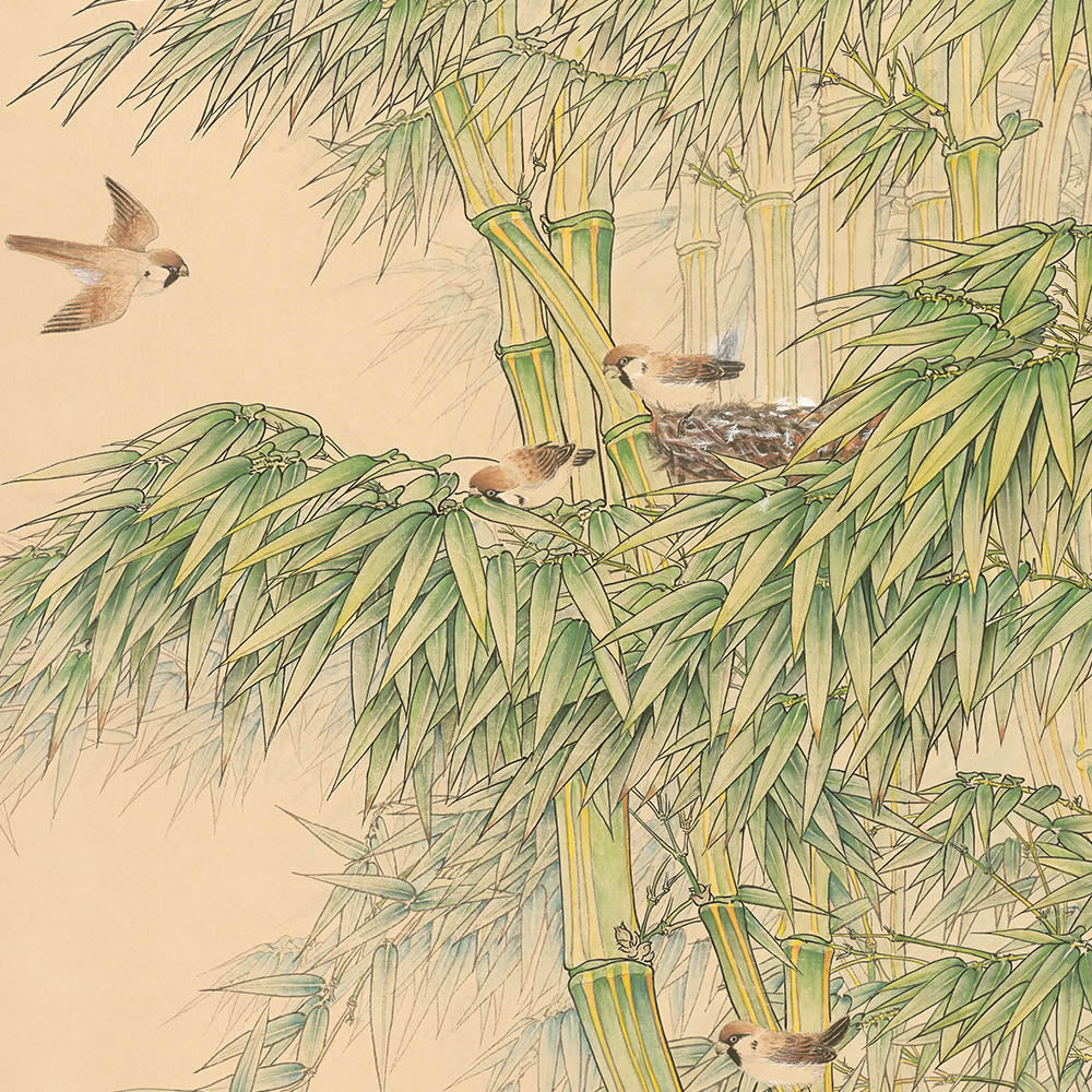Clear Flying Drizzle bBird Out of Nest-Yuquan Hu