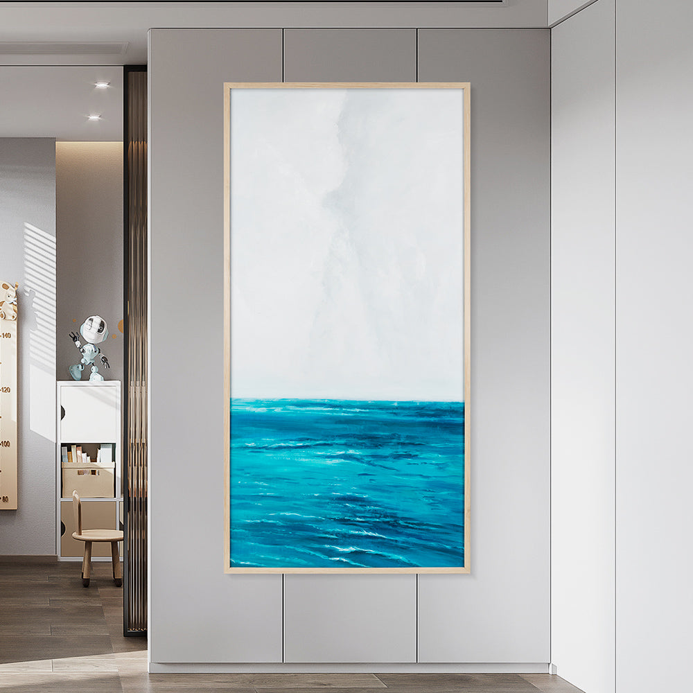 Blue Sea Acrylic Painting