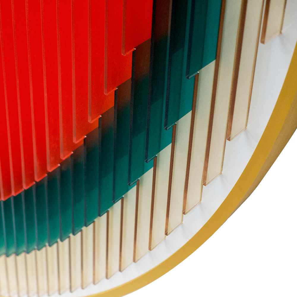 Rainbow Round Acrylic Installation Art