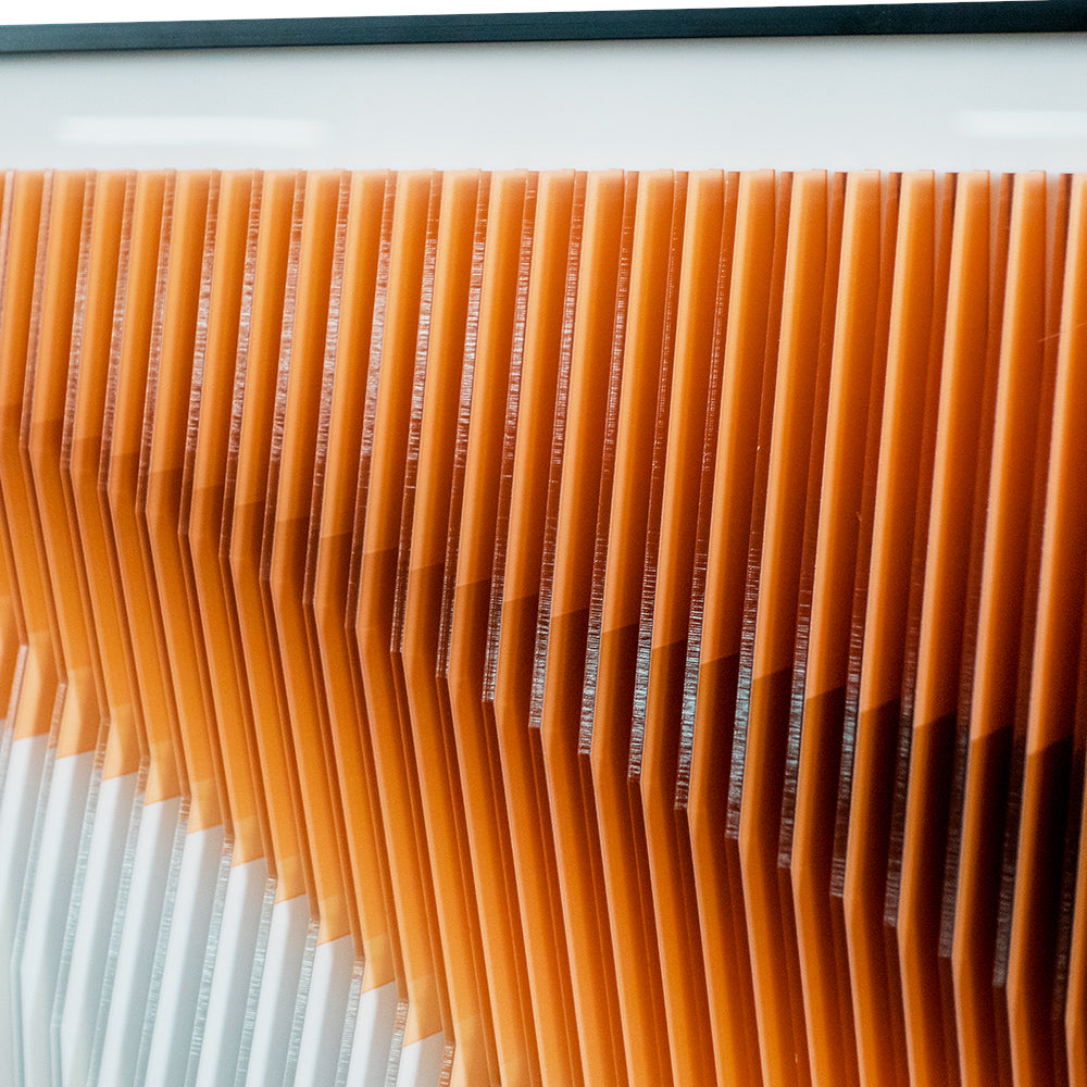 Orange White Acrylic Installation Art