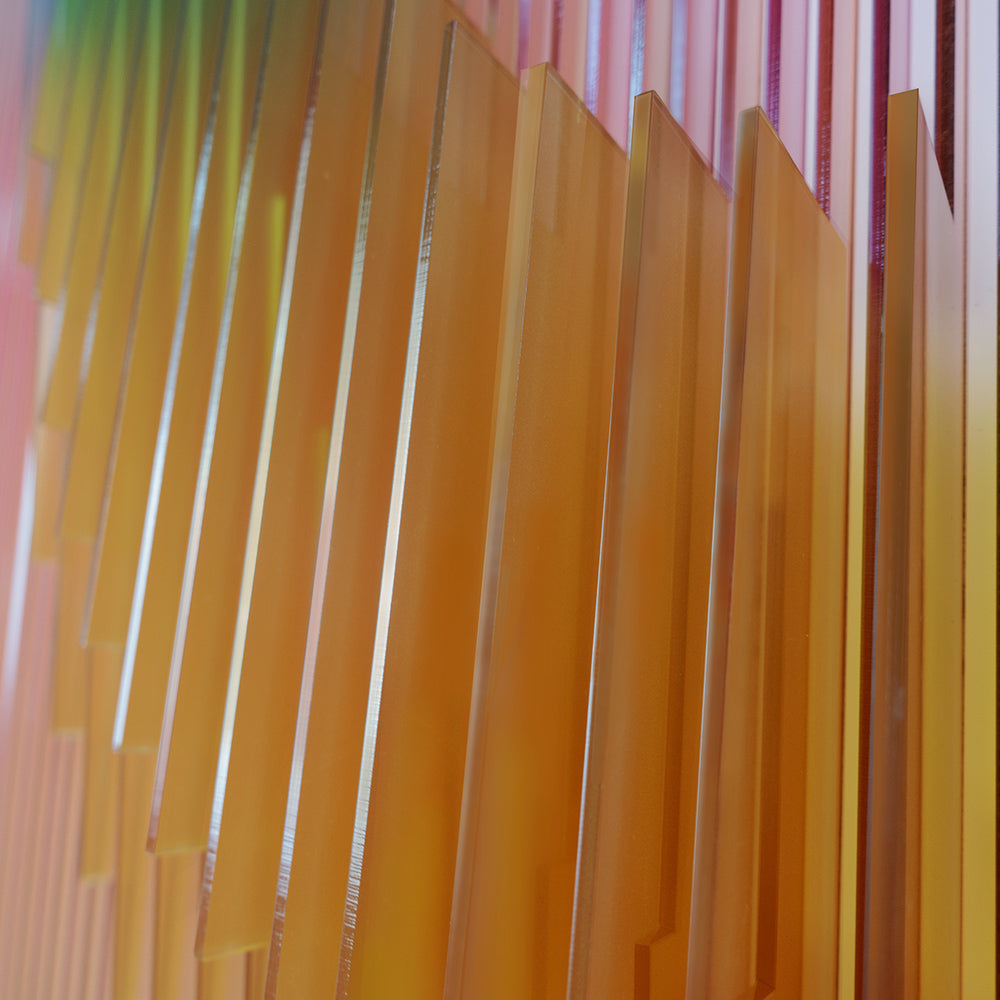 Rainbow Circle Acrylic Installation Art