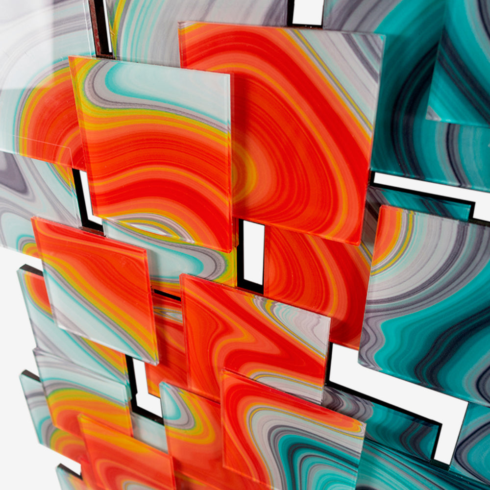 Graffiti Color Block Acrylic Installation Art
