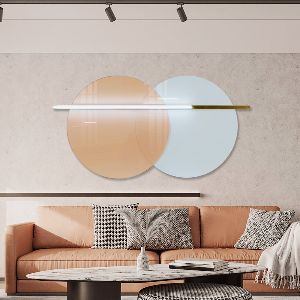 Overlapping Round Acrylic Installation Art-7