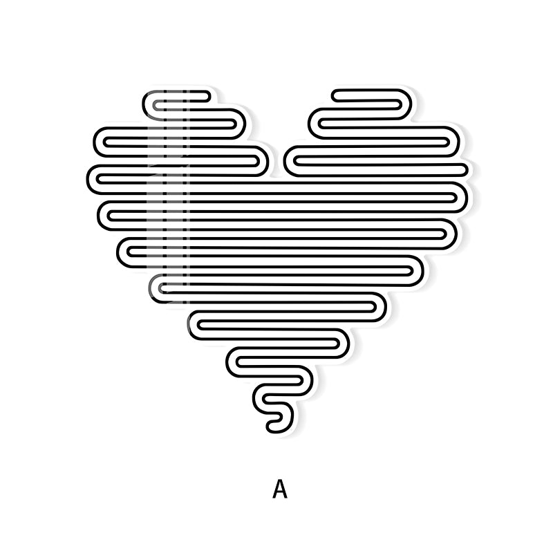 Heart Shaped Line Installation Art