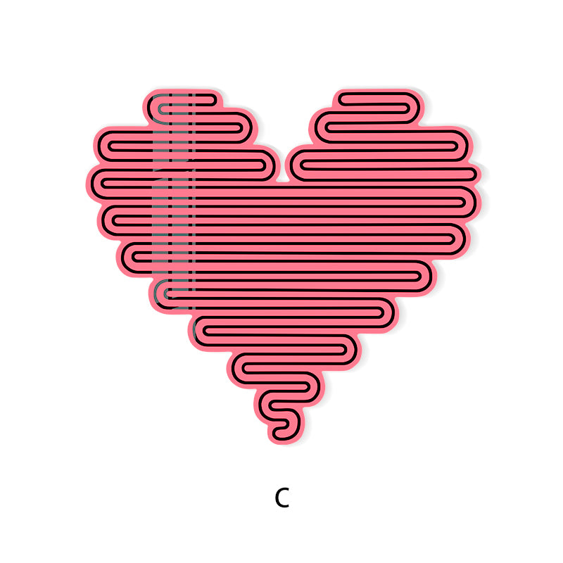 Heart Shaped Line Installation Art