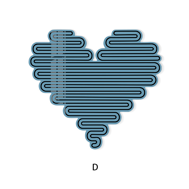 Heart Shaped Line Installation Art