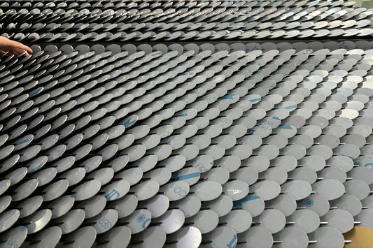 Metal installation wall art