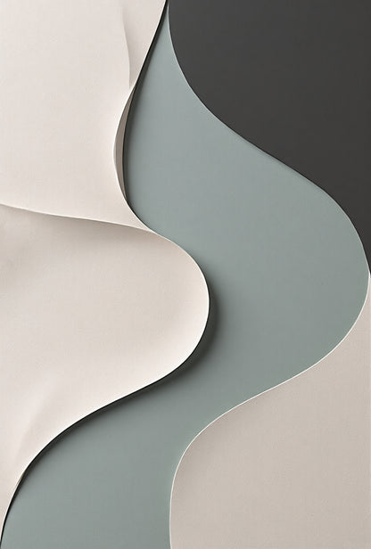 Beige, black, and dark greenWall Sculptures, 3D Wood Wall Art, Minimalist Wall Hanging Home Decor