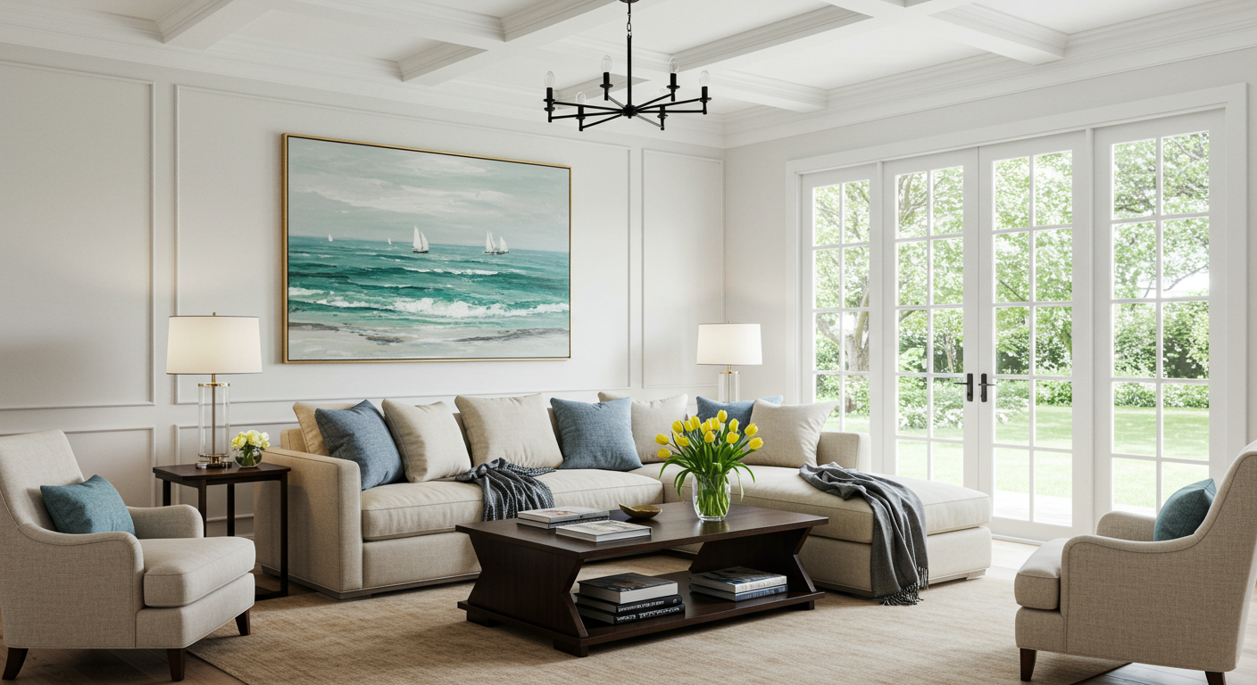 Banner modern abstract wall art, hand-painted oil painting