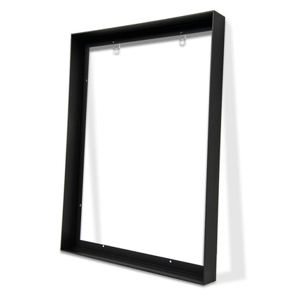 Metal Floating Picture Frame for Canvas Oil Painting, DIY Canvas Picture Frame, 1.5 Inch Depth, Floating Picture Frame for Canvas Prints Wall Art/Portrait/Landscape Living Room Bedroom Kitchen Decor (Black)