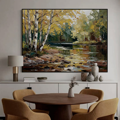 Modern Abstract Wall Art, Hand-painted Oil Painting for Living Room Home Decoration