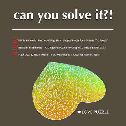 Crystal transparent acrylic puzzle, adult heart-shaped puzzle, perfect DIY gift for family and friends-175 pieces