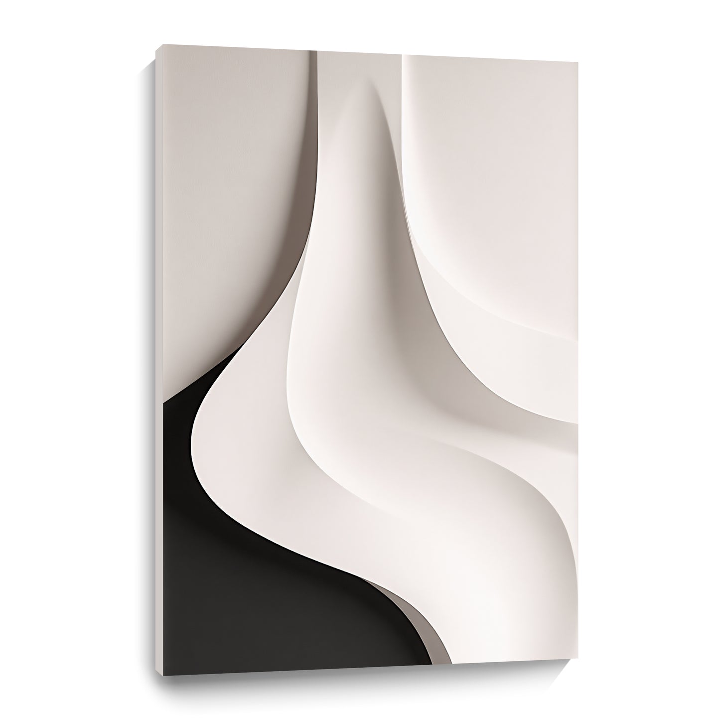Beige and black Wall Sculptures, 3D Wood Wall Art, Minimalist Wall Hanging Home Decor