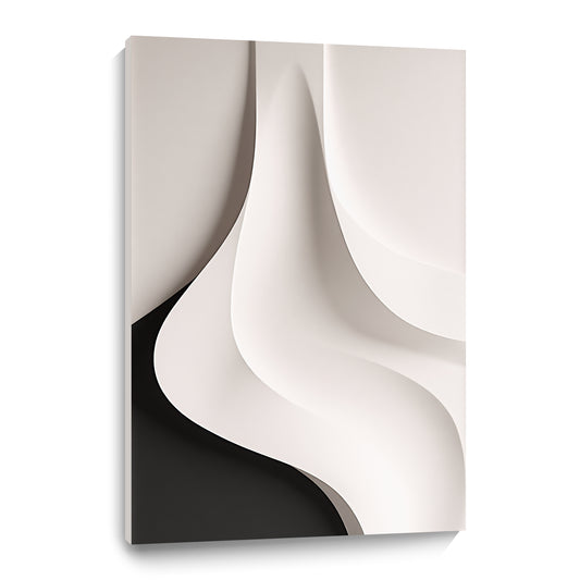 Beige and black Wall Sculptures, 3D Wood Wall Art, Minimalist Wall Hanging Home Decor
