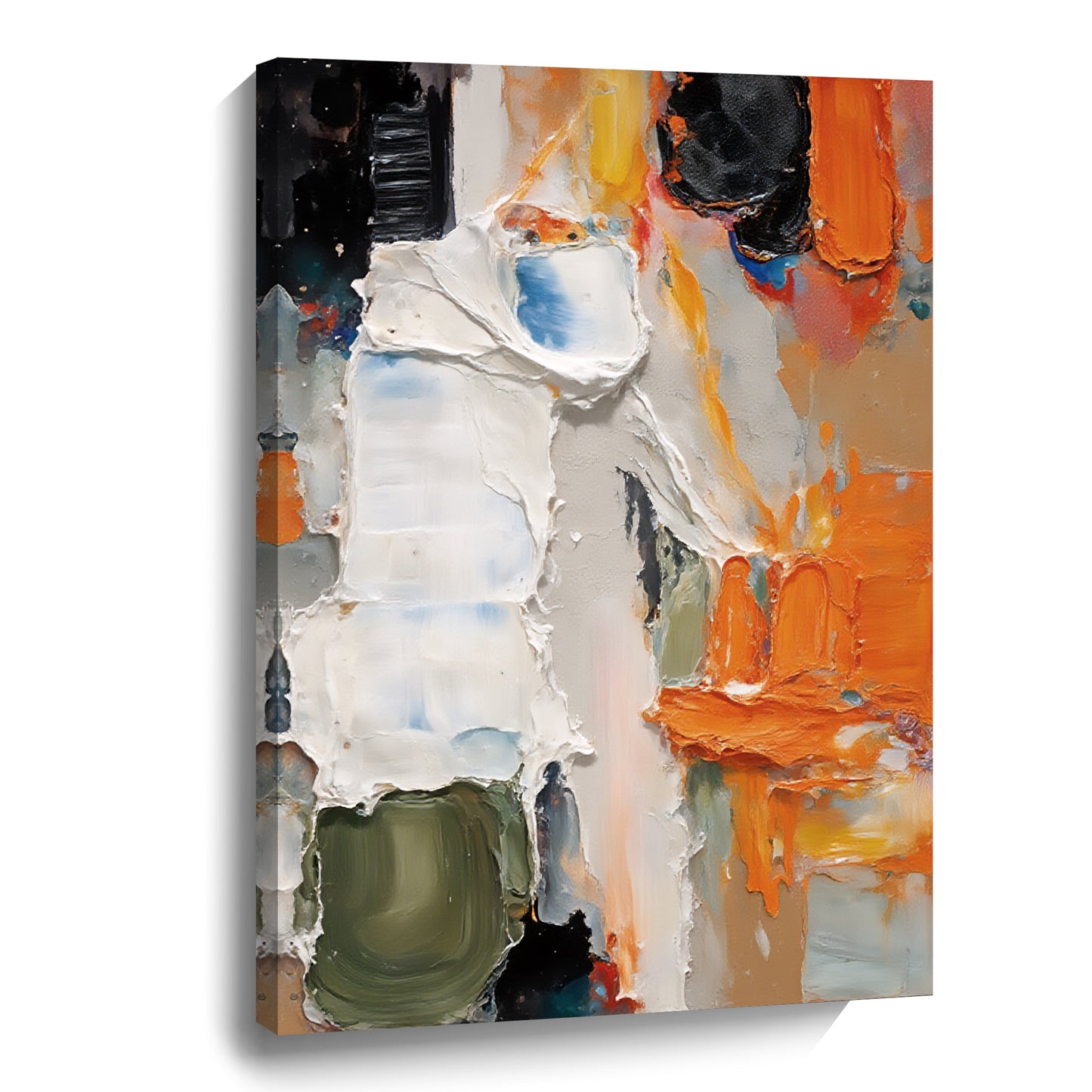 Modern abstract wall art, hand-painted oil painting