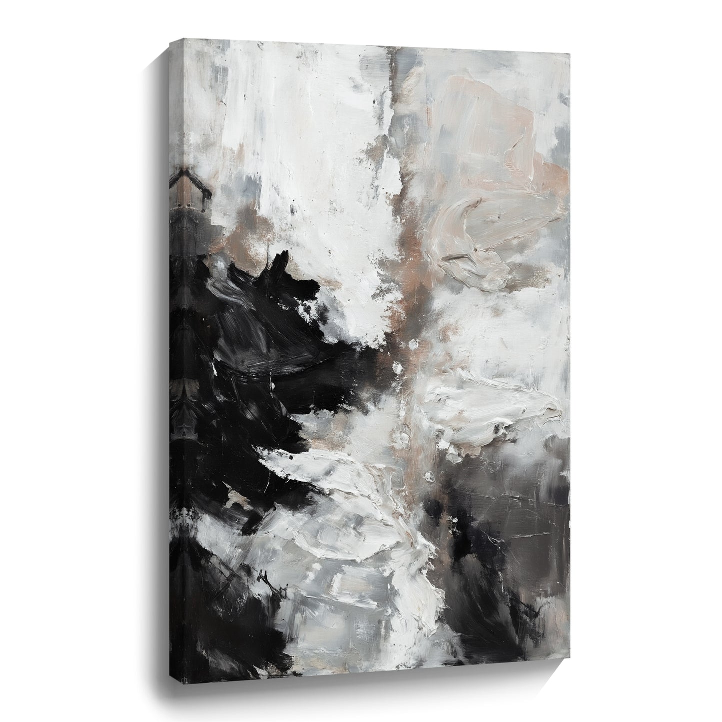 Modern abstract wall art, hand-painted oil painting