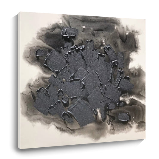 Modern abstract wall art, hand-painted oil painting