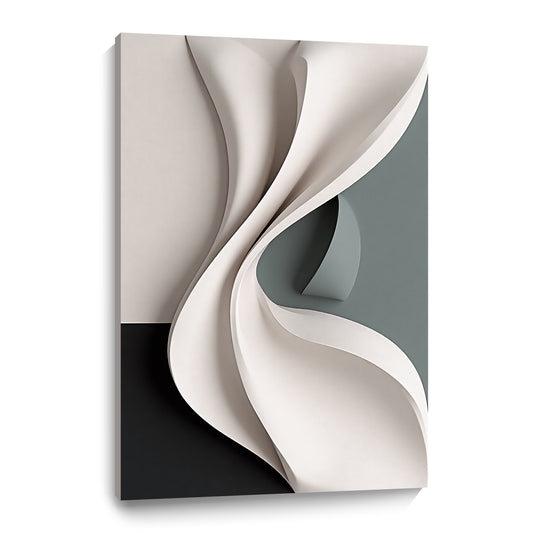 Beige, black, and dark greenWall Sculptures, 3D Wood Wall Art, Minimalist Wall Hanging Home Decor