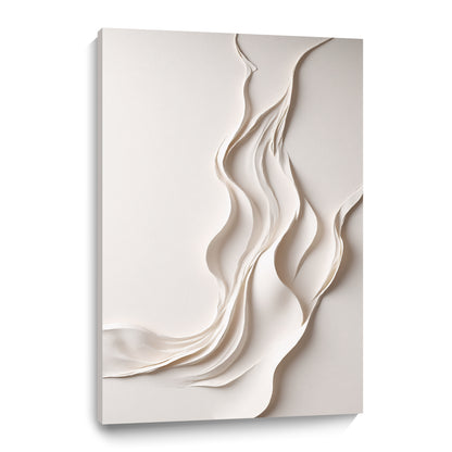 Beige Wall Sculptures, 3D Wood Wall Art, Minimalist Wall Hanging Home Decor