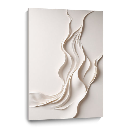 Beige Wall Sculptures, 3D Wood Wall Art, Minimalist Wall Hanging Home Decor
