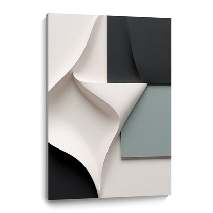 Beige, black, and dark greenWall Sculptures, 3D Wood Wall Art, Minimalist Wall Hanging Home Decor