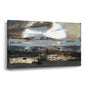 Banner modern abstract wall art, hand-painted oil painting