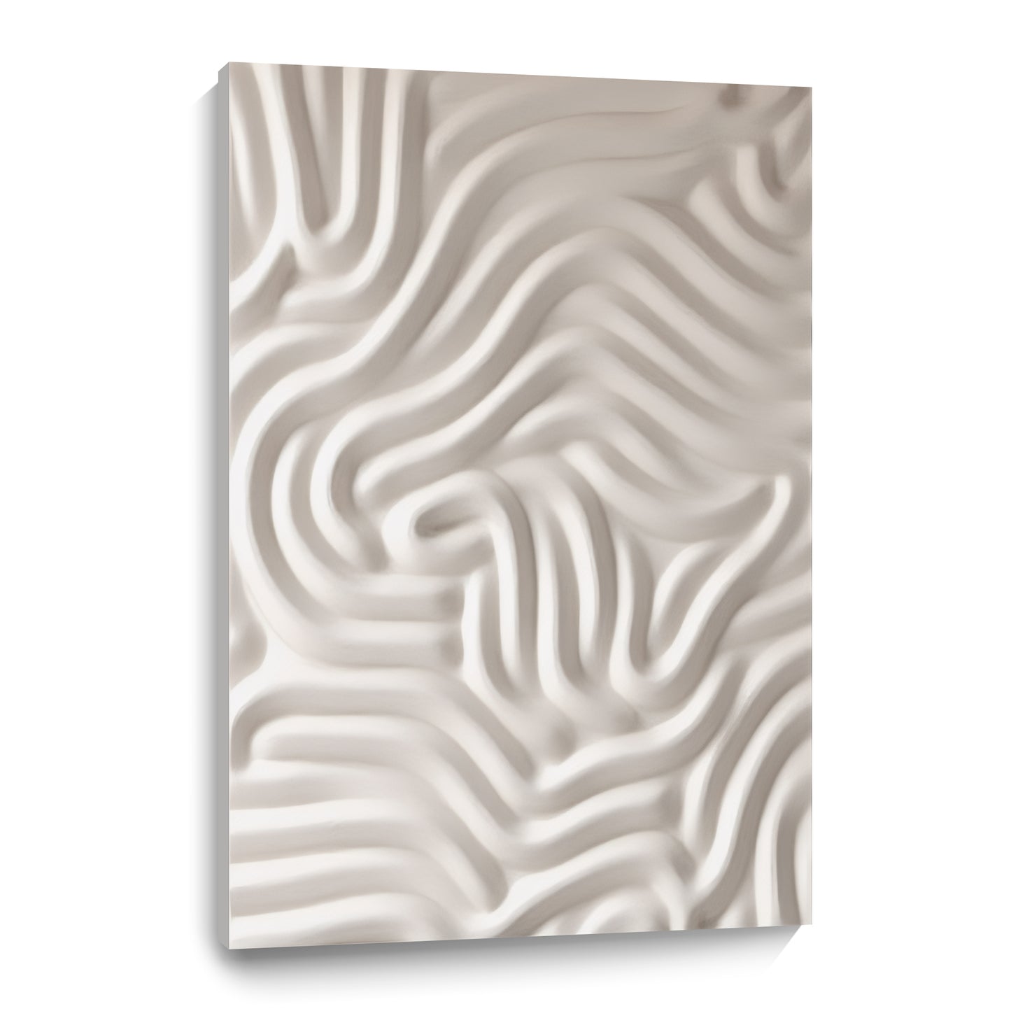 Beige Wall Sculptures, 3D Wood Wall Art, Minimalist Wall Hanging Home Décor