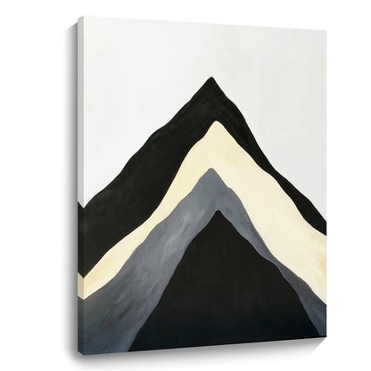 Modern minimalist wall art, hand-painted oil painting