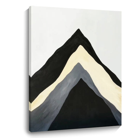 Modern minimalist wall art, hand-painted oil painting
