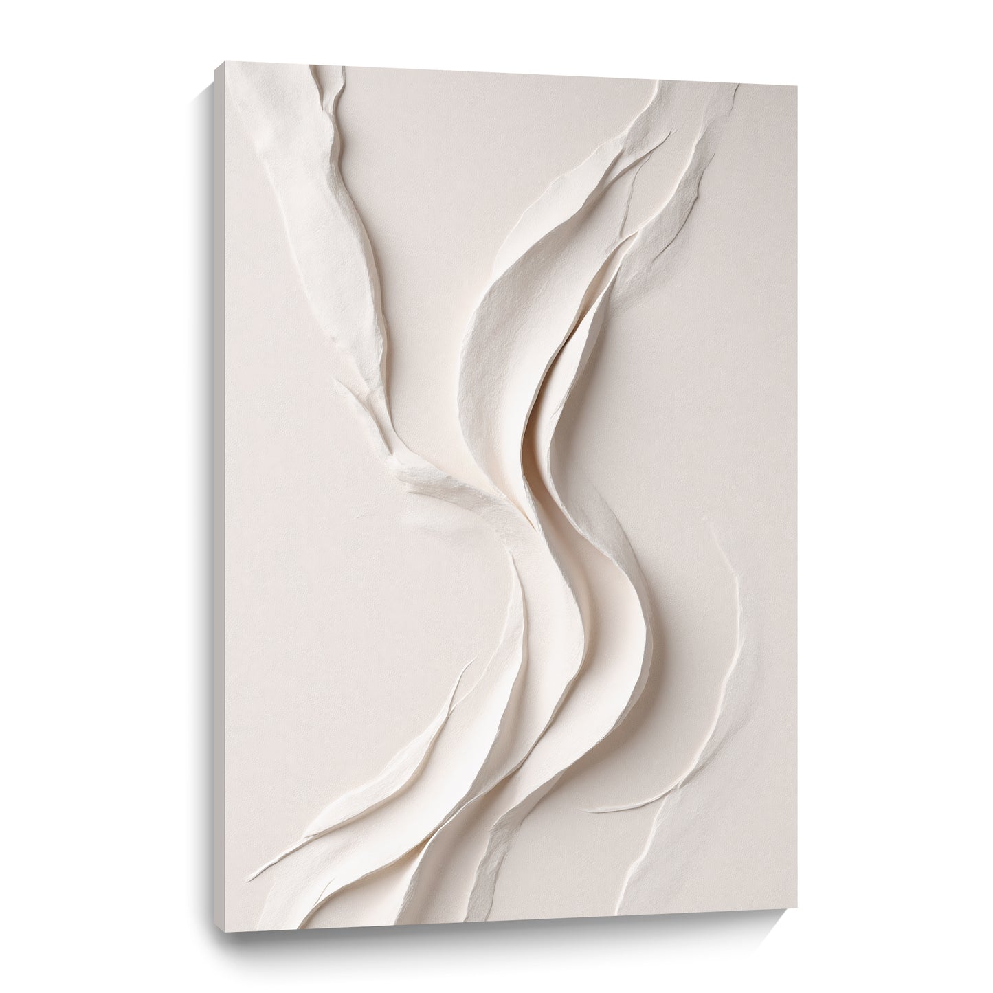 Beige Wall Sculptures, 3D Wood Wall Art, Minimalist Wall Hanging Home Decor