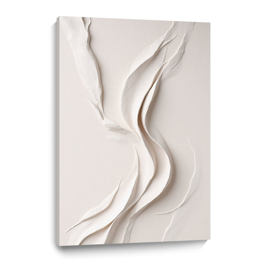 Beige Wall Sculptures, 3D Wood Wall Art, Minimalist Wall Hanging Home Decor