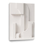 Beige Wall Sculptures, 3D Wood Wall Art, Minimalist Wall Hanging Home Decor