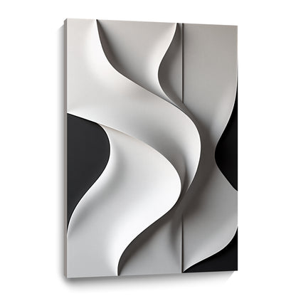 Beige and black Wall Sculptures, 3D Wood Wall Art, Minimalist Wall Hanging Home Decor