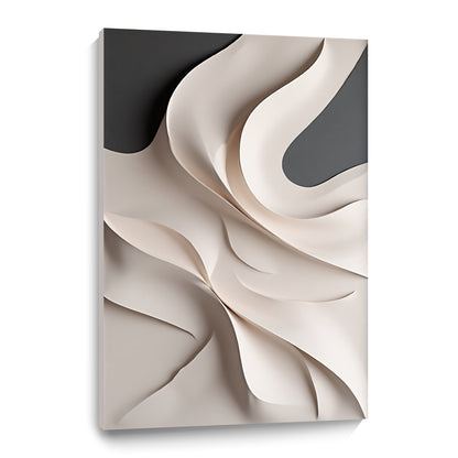 Beige and black Wall Sculptures, 3D Wood Wall Art, Minimalist Wall Hanging Home Decor