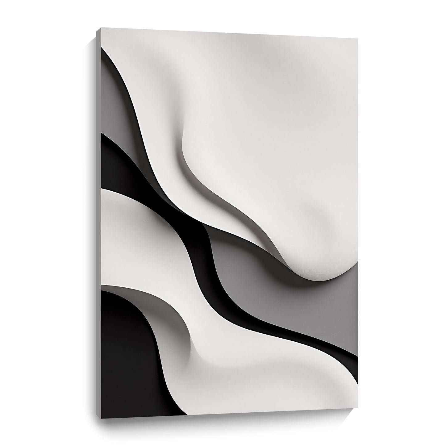 Beige and Black GreyWall Sculptures, 3D Wood Wall Art, Minimalist Wall Hanging Home Decor