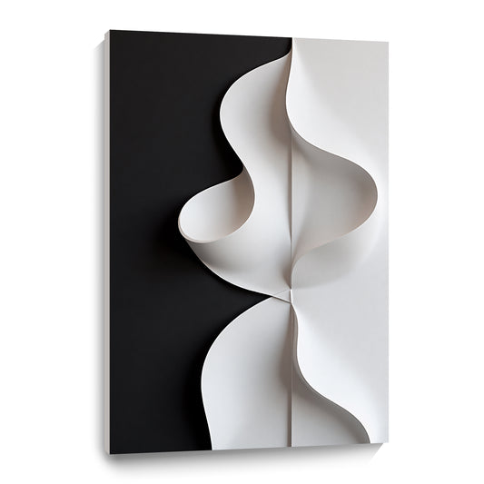 Beige and black Wall Sculptures, 3D Wood Wall Art, Minimalist Wall Hanging Home Decor