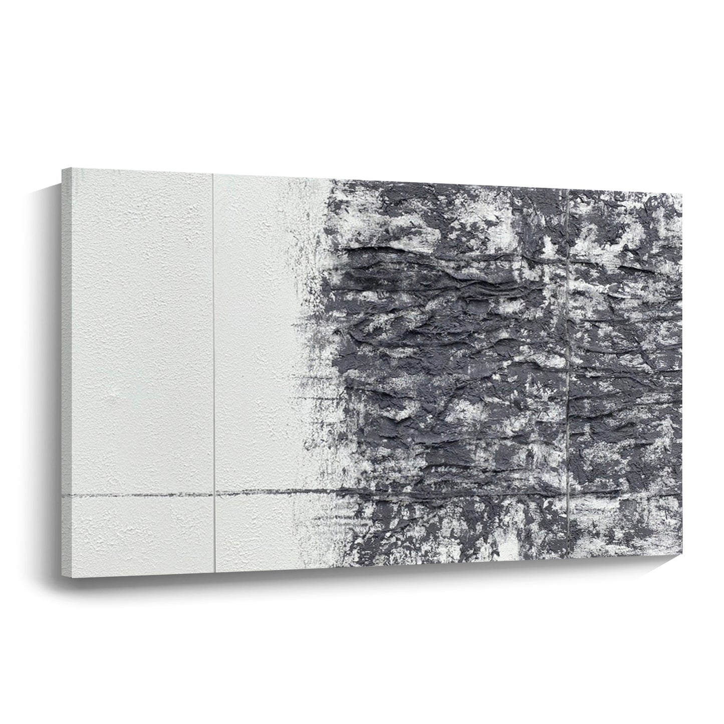 Banner modern abstract wall art, hand-painted oil painting