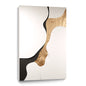 Beige and gold black Wall Sculptures, 3D Wood Wall Art, Minimalist Wall Hanging Home Decor